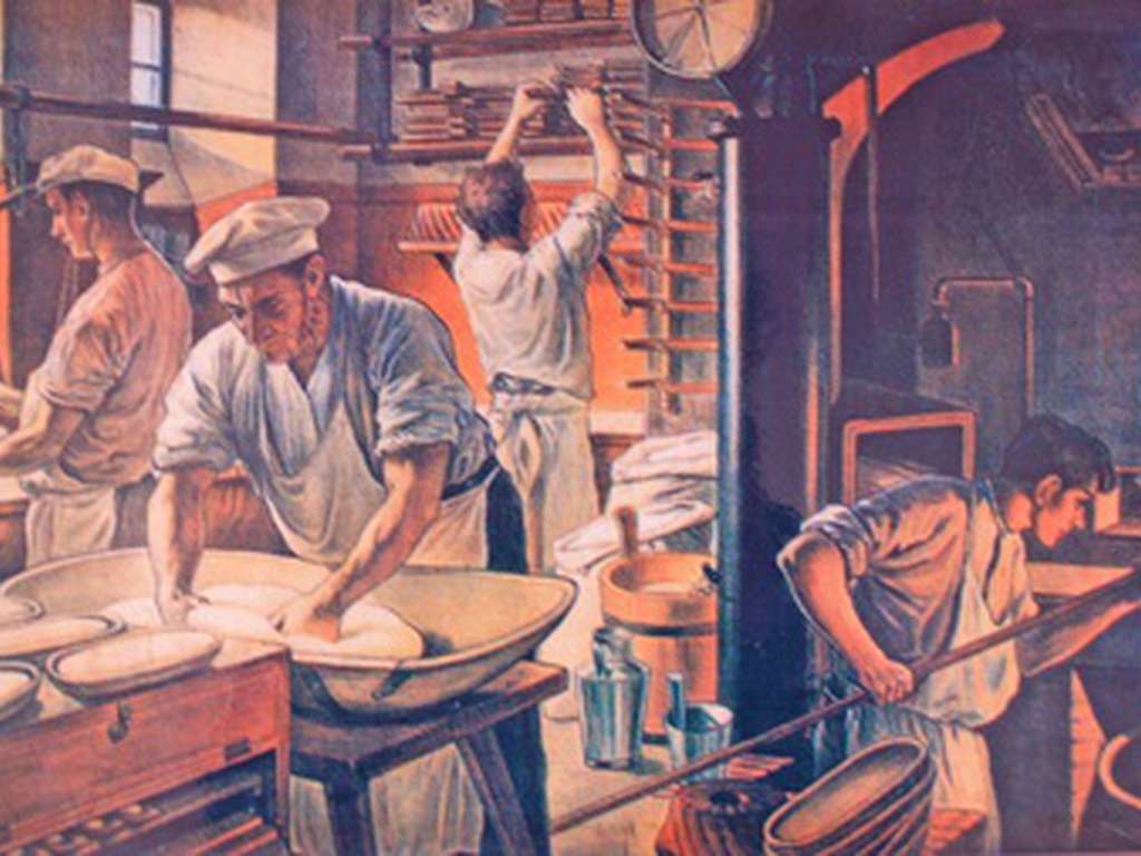Painting of the dovedale bakery